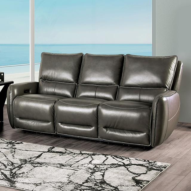 Furniture of America Phineas CM9921GY-SF-PM Power Sofa IMAGE 1